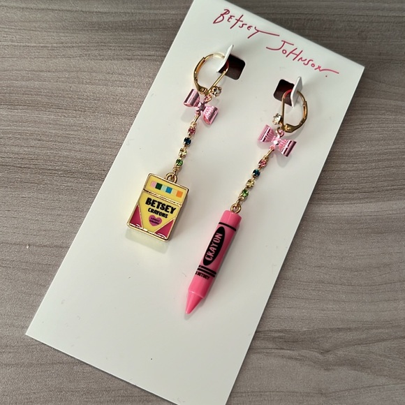 Betsey Johnson Jewelry - Betsey Johnson crayon mismatched NWT